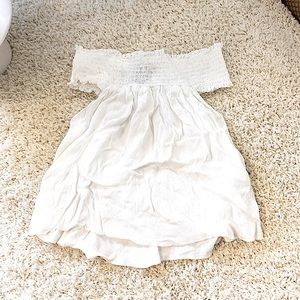 White off shoulder top